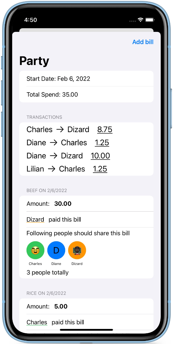 Split Bills Easily preview
